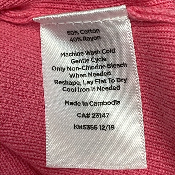 Talbots Cap Sleeve Bateau Neckline Sweater Ribbed Pointelle XS - Picture 9 of 12